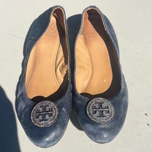 Tory Burch Blue Flats